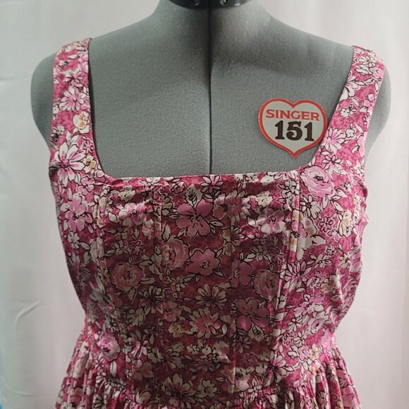 Band of the Free Dress with Corset Front and Smocked Back Size Large - Picture 2 of 9